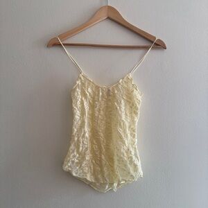 Light Yellow Lace Camisole